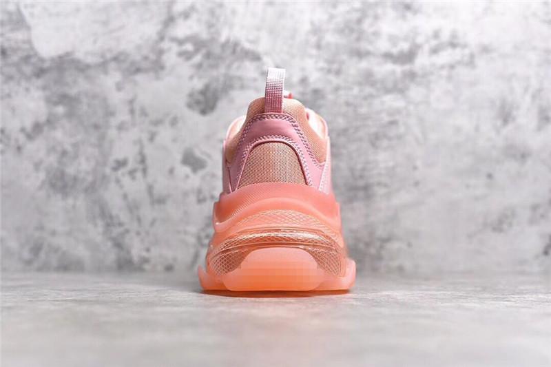 PK GOD PARIS TRIPLE S CLEAR SOLE TRAINER 19SS PINK READY TO SHIP